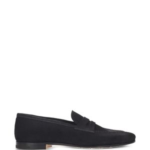 Premiata Blue Suede Panelled Loafers for men