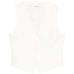 P.A.R.O.S.H. White V-Neck Button Jacket