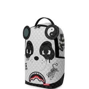 Sprayground Black Panda Face Backpack for men