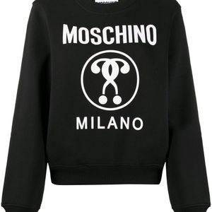 Moschino モスキーノ ロゴ スウェットシャツ ブラック