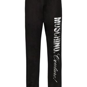 Pantalon de jogging à logo imprimé métallisé Moschino pour homme en coloris Noir