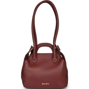 MASU Purple Leather Shoulder Bag for men