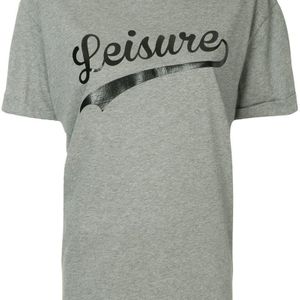 T-shirt con motivo stampato 'Leisure' di Être Cécile in Grigio