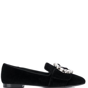 Dolce & Gabbana Loafers Met Gespdetail in het Zwart