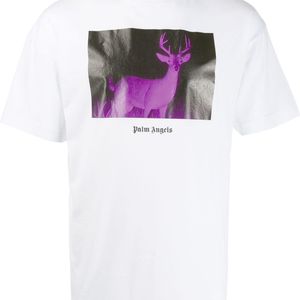メンズ Palm Angels Deer Tシャツ ホワイト