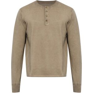 Rag & Bone Natural Button-Fastening T-Shirt for men