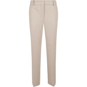Max Mara White Pressed-Crease Tailored Trousers