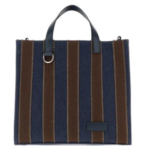 Fendi Blue Pequin Tote Bag for men