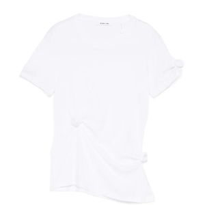 Helmut Lang White Knot-Detail T-Shirt