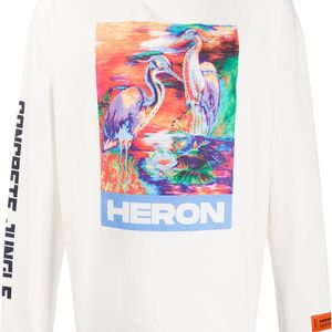 メンズ Heron Preston プリント Tシャツ ホワイト