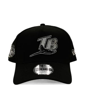 KTZ Black 9Forty A-Frame Tampa Bay Rays Baseball Cap for men
