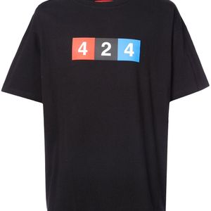 メンズ 424 プリント Tシャツ ブラック