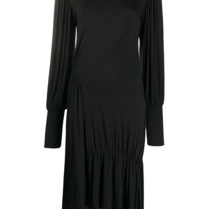 Preen Line シャーリング ドレス ブラック