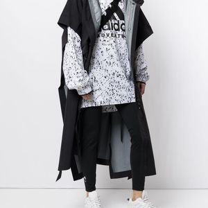 X Hyke manteau à coupe oversize Adidas en coloris Noir