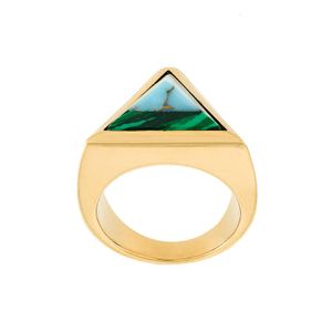 Fendi Metallic Rainbow Pyramid Ring