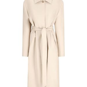 Magda Butrym Natural Belted Cotton Coat