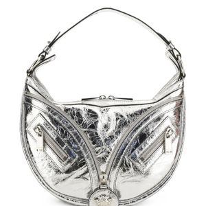 Versace White Small Repeat Shoulder Bag