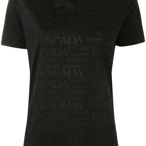 T-shirt à logo brodé ESCADA en coloris Noir