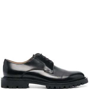 Scarosso Black Chunky-Soled Derby Shoes for men