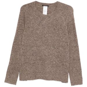Marina Rinaldi Brown Congo Crew Neck Sweater