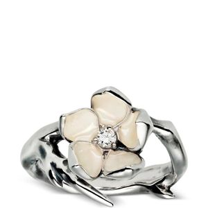Shaun Leane Metallic Bague Cherry Blossom À Diamants