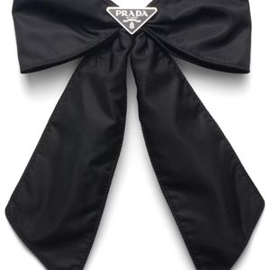 Prada Blue Re-Nylon Bow Hair Clip