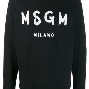 メンズ MSGM グラフィック スウェットシャツ ブラック