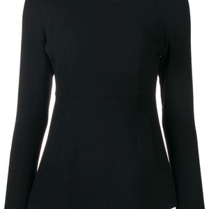 Fitted long sleeve blouse P.A.R.O.S.H. en coloris Noir