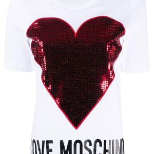 Love Moschino ハート Tシャツ ホワイト