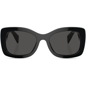 Prada Black Logo-Lettering Square Sunglasses