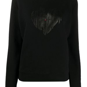 Saint Laurent Heart スウェットシャツ ブラック