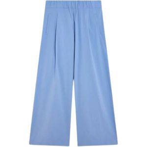 Semicouture Blue Elasticated-Waistband Trousers