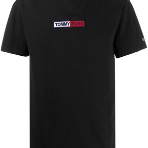 メンズ Tommy Hilfiger ロゴ Tシャツ ブラック