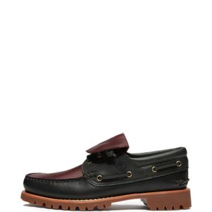 Timberland Black Authentic 3-Eye Lug Boat Shoes for men