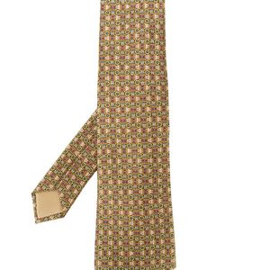 Cravatta con stampa anni 2000 di Hermès da Uomo