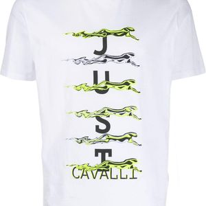 メンズ Just Cavalli ロゴプリント Tシャツ ホワイト