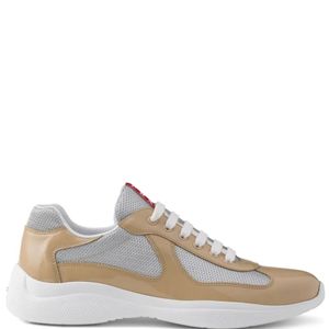 Prada White America's Cup Leather Sneakers for men