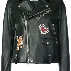 COACH X Keith Haring Moto Jacket in het Zwart