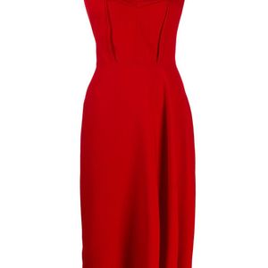 Alexander McQueen Off-shoulder Jurk in het Rood