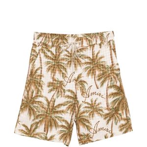 Amiri White Logo-Print Shorts for men