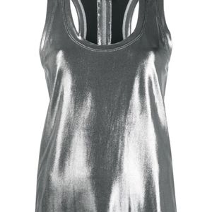 Tom Ford Grey Laminated Tank Top