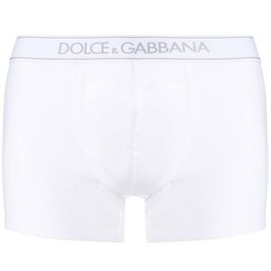 メンズ Dolce & Gabbana ロゴ ボクサーパンツ ホワイト