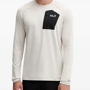 Jack Wolfskin White Long-Sleeve T-Shirt for men