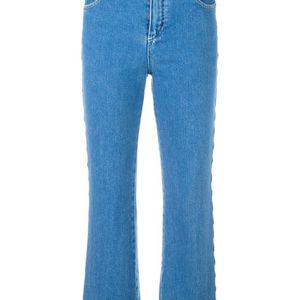 Chloé Scalloped Jeans in het Blauw