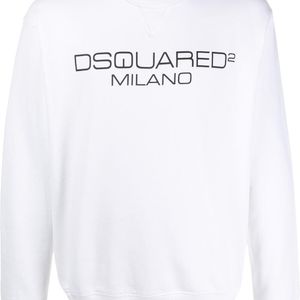 メンズ DSquared² Milano ロゴ スウェットシャツ ホワイト