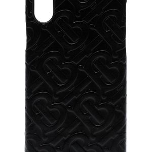 メンズ Burberry ロゴ Iphone X ケース ブラック