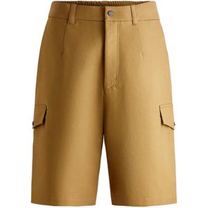 Fusalp Brown Suauno Cotton Cargo Shorts for men