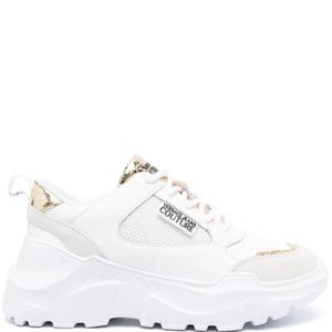 Versace Jeans Couture White Speedtrack Chunky Sneakers