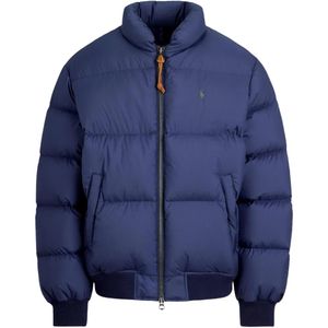 Polo Ralph Lauren Blue Veste Matelassée À Fermeture Zippée for men