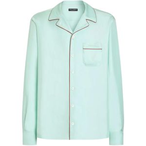 Dolce & Gabbana Blue Vanity Silk Shirt for men